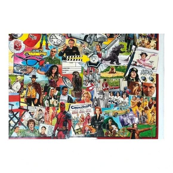 White Mountain Jigsaw Puzzle "Movies" 1000 Pieces 24" x 30" Movies‎ Films - Picture 8 of 10